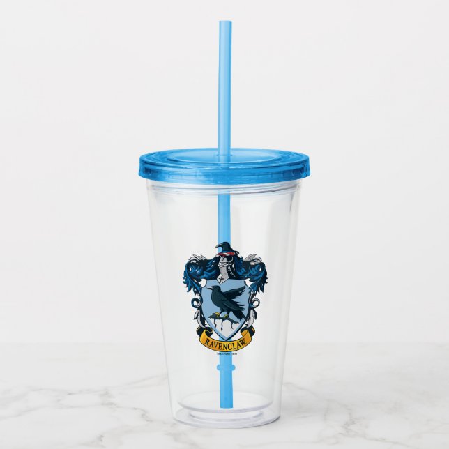 Harry Potter  | Gothic Ravenclaw Crest Acrylic Tumbler (Front)