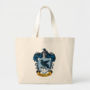 Harry Potter    Gothic Ravenclaw Crest Large Tote Bag