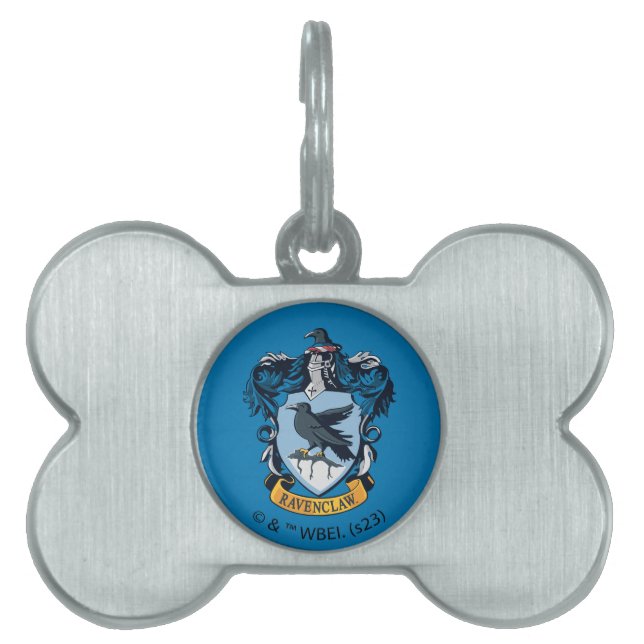 Harry Potter  | Gothic Ravenclaw Crest Pet ID Tag (Front)