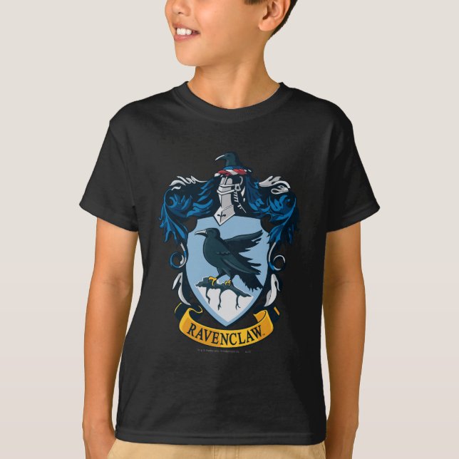 Harry Potter  | Gothic Ravenclaw Crest T-Shirt (Front)