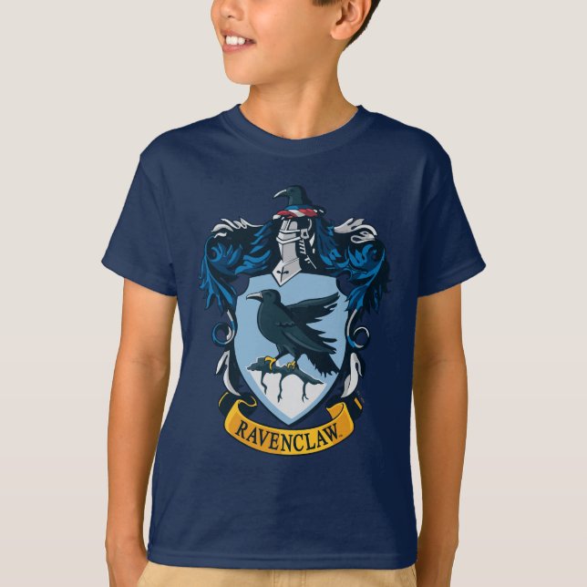 Harry Potter  | Gothic Ravenclaw Crest T-Shirt (Front)