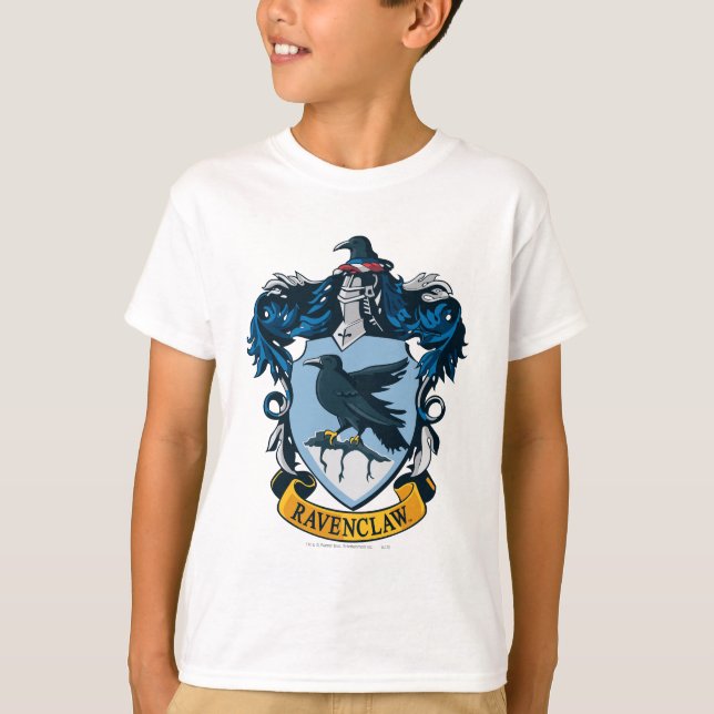 Harry Potter  | Gothic Ravenclaw Crest T-Shirt (Front)