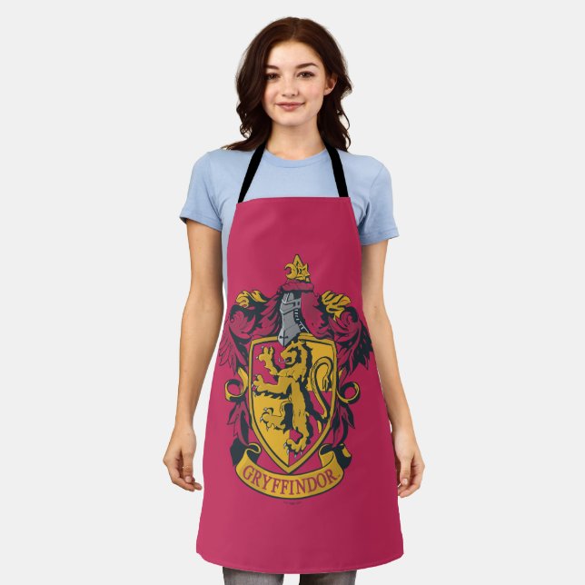 Harry Potter | Gryffindor Crest Gold and Red Apron (Worn)