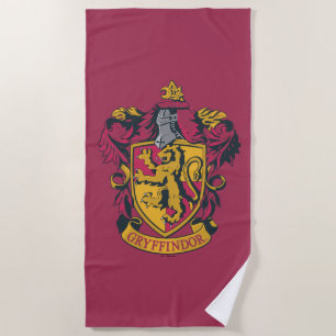 Harry Potter   Gryffindor Crest Gold and Red Beach Towel