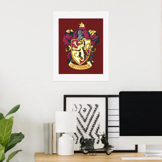 Harry Potter | Gryffindor Crest Gold and Red Foil Prints
