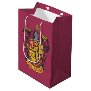 Harry Potter   Gryffindor Crest Gold and Red Medium Gift Bag