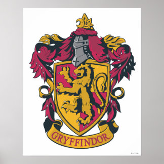Harry Potter | Gryffindor Crest Gold and Red Poster
