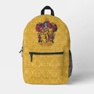 Harry Potter   Gryffindor Crest Gold and Red Printed Backpack