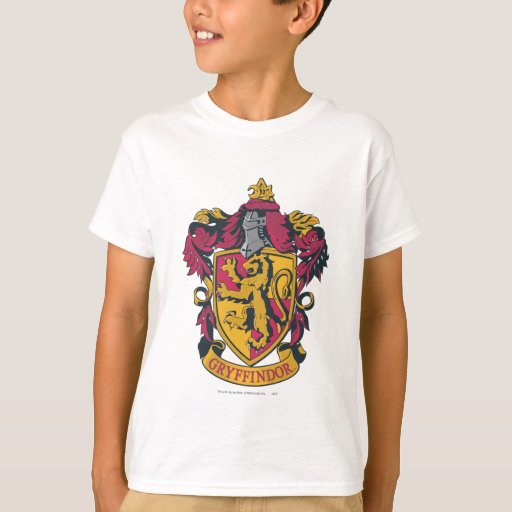 Image of Harry Potter | Gryffindor Crest Gold and Red T-shirt