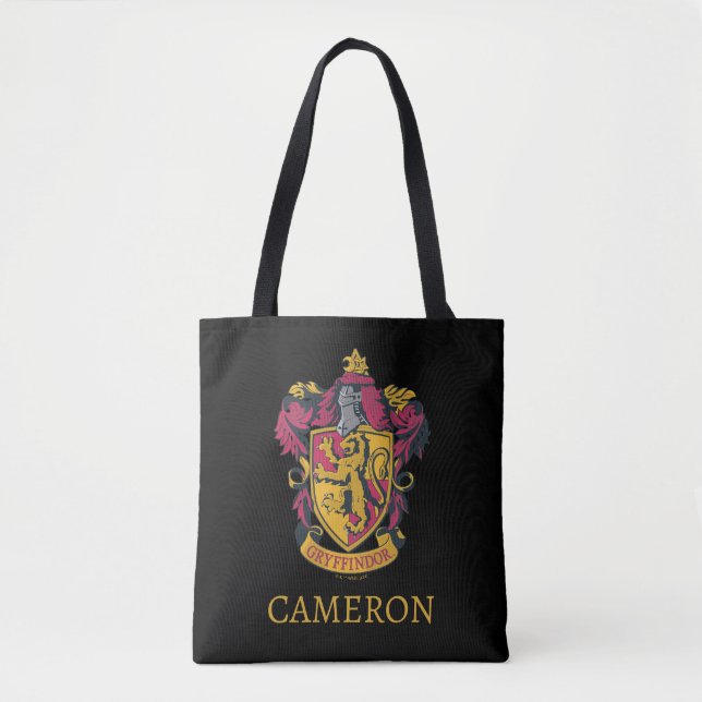 Harry Potter | Gryffindor Crest Gold and Red Tote Bag (Front)