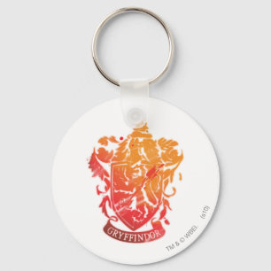Harry Potter Gryffindor Crest - Splattered Key Ring
