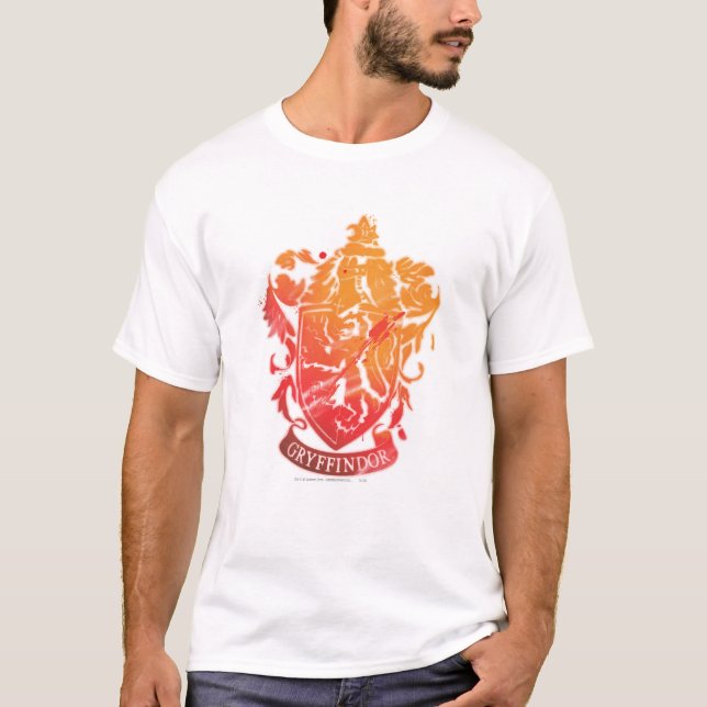 Harry Potter | Gryffindor Crest - Splattered T-Shirt (Front)
