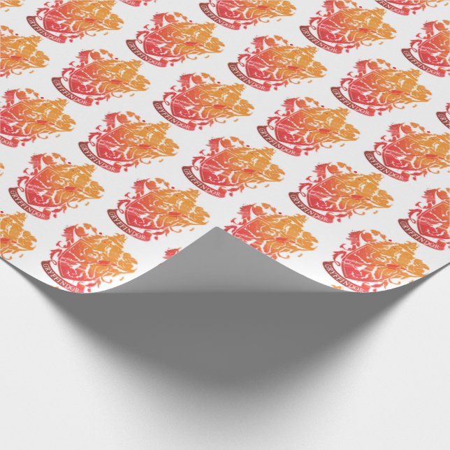 Harry Potter | Gryffindor Crest - Splattered Wrapping Paper (Corner)