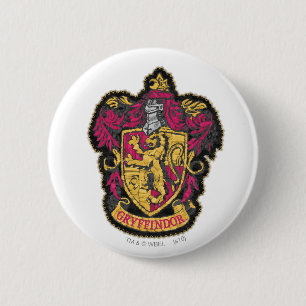 Harry Potter   Gryffindor House Crest 6 Cm Round Badge