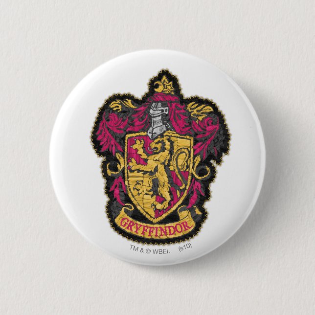 Harry Potter | Gryffindor House Crest 6 Cm Round Badge (Front)