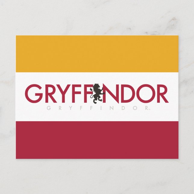 Harry Potter | Gryffindor House Pride Crest Postcard (Front)