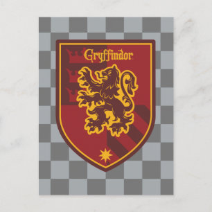 Harry Potter   Gryffindor House Pride Crest Postcard
