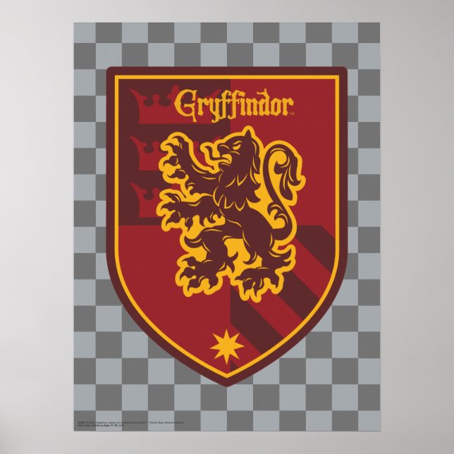 Harry Potter | Gryffindor House Pride Crest Poster (Front)