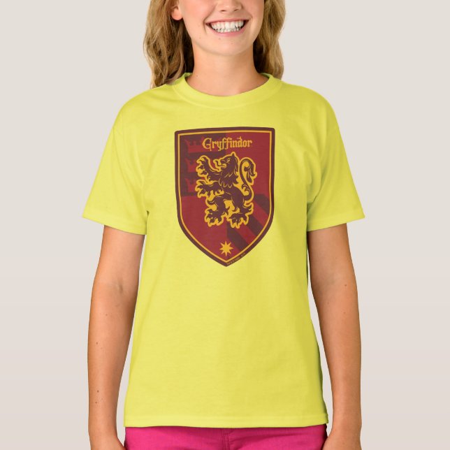Harry Potter | Gryffindor House Pride Crest T-Shirt (Front)