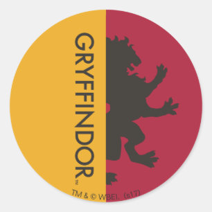 Harry Potter   Gryffindor House Pride Graphic Classic Round Sticker