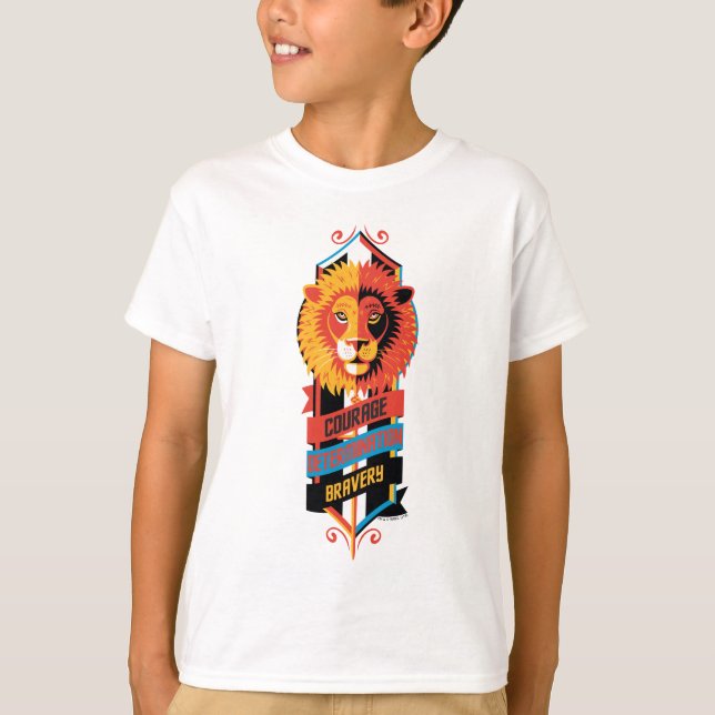 Harry Potter | GRYFFINDOR™ House Traits Sigil T-Shirt (Front)