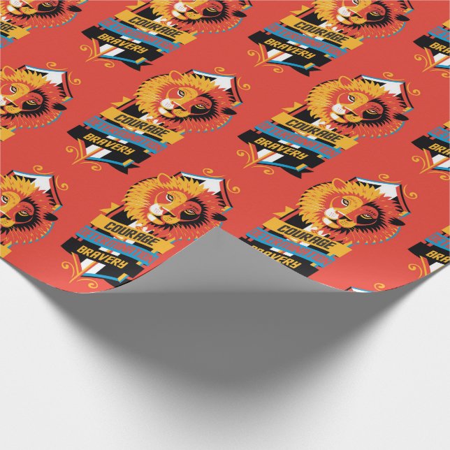 Harry Potter | GRYFFINDOR™ House Traits Sigil Wrapping Paper (Corner)