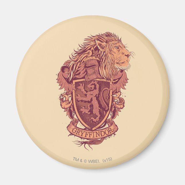 Harry Potter | Gryffindor Lion Crest Magnet (Front)