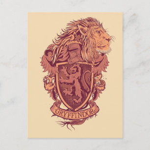 Harry Potter Gryffindor Lion Crest Postcard