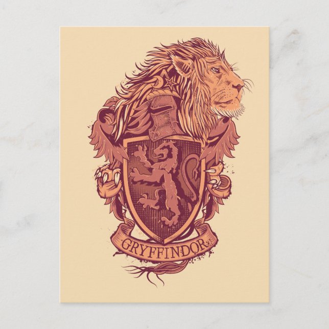 Harry Potter | Gryffindor Lion Crest Postcard (Front)