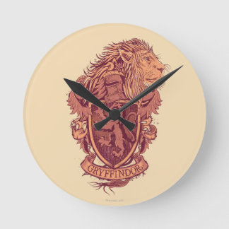 Harry Potter | Gryffindor Lion Crest Round Clock