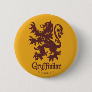 Harry Potter   Gryffindor Lion Graphic 6 Cm Round Badge