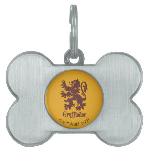 Harry Potter   Gryffindor Lion Graphic Pet ID Tag