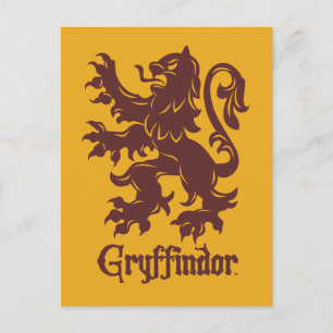 Harry Potter Gryffindor Lion Graphic Postcard
