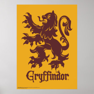 Harry Potter | Gryffindor Lion Graphic Poster