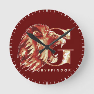 Harry Potter | GRYFFINDOR™ Lion Watercolor Round Clock