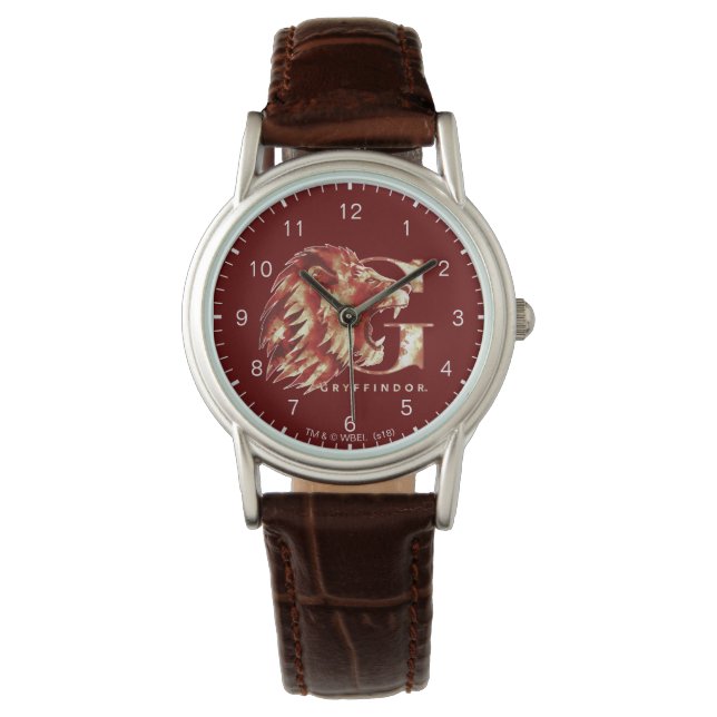Harry Potter | GRYFFINDOR™ Lion Watercolor Watch (Front)