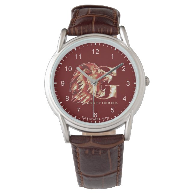 Harry Potter | GRYFFINDOR™ Lion Watercolor Watch (Front)