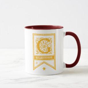 Harry Potter Gryffindor Monogram Banner Mug