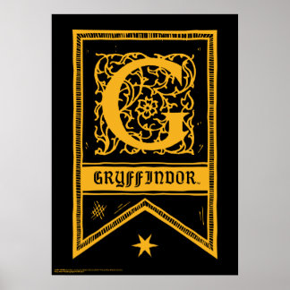 Harry Potter | Gryffindor Monogram Banner Poster