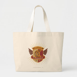 Harry Potter Gryffindor QUIDDITCH� Captain Emble Large Tote Bag