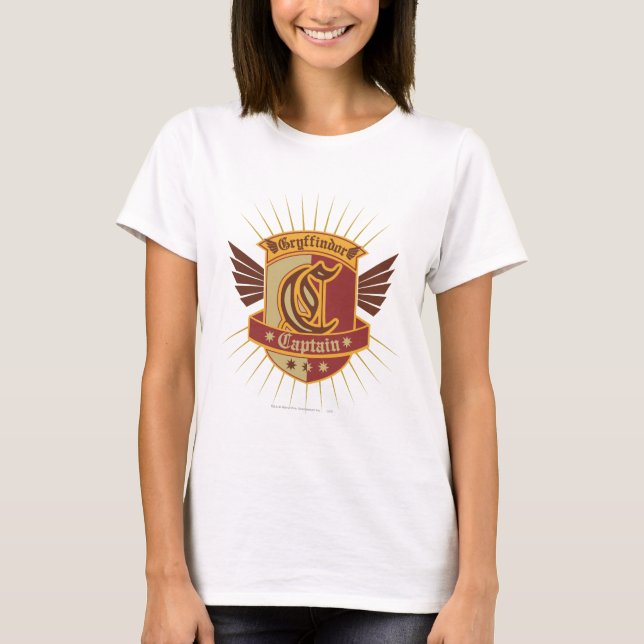Harry Potter | Gryffindor QUIDDITCH� Captain Emble T-Shirt (Front)