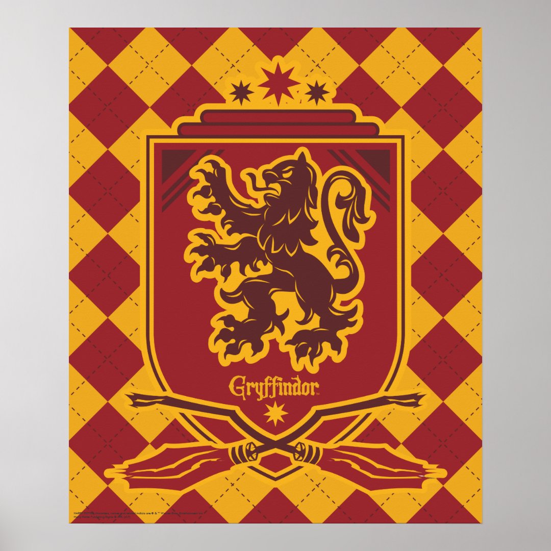 Harry Potter | Gryffindor QUIDDITCH™ Crest Poster | Zazzle