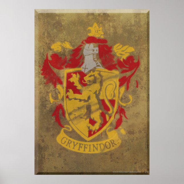 Harry Potter | Gryffindor - Retro House Crest Poster (Front)