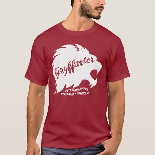Harry Potter | GRYFFINDOR™ Silhouette Typography T-Shirt (Front)
