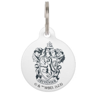 Harry Potter Gryffindor Stencil Sketch Pet Tag