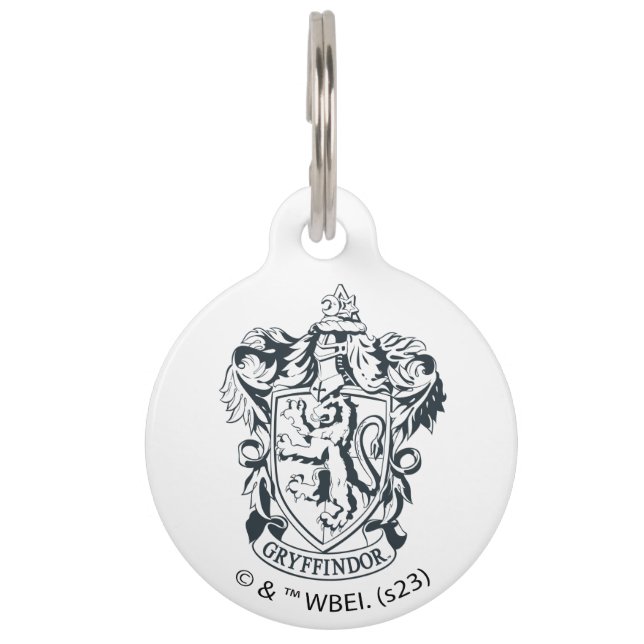 Harry Potter | Gryffindor Stencil Sketch Pet Tag (Front)