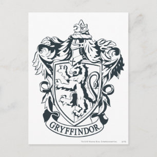 Harry Potter Gryffindor Stencil Sketch Postcard