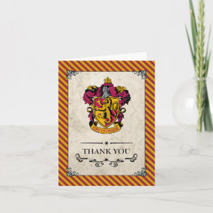 Harry Potter   Gryffindor Thank You Card
