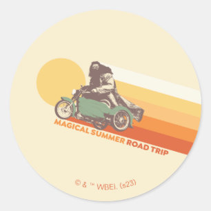 HARRY POTTER™   Hagrid Magical Summer Road Trip Classic Round Sticker