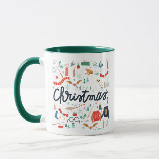 Harry Potter | Happy Christmas With Festive Icons Mug